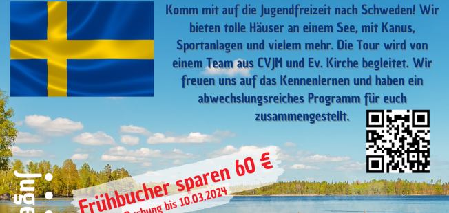 Jugendfreizeit Schweden - Nordwärts 2024